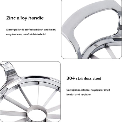 LIIGEMI Apple Slicer,12-Blade Extra Large Apple Corer, Heavy Duty Stainless Steel Apple Cutter and Divider，Easy to Use, Time-Saving.