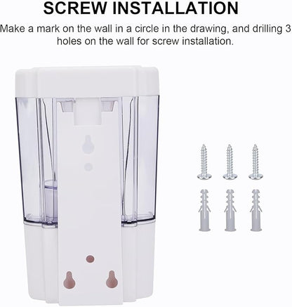 Automatic Soap Dispenser Wall Mounted: 700ml/23.7oz Commercial Hand Soap Dispenser Wall Mount, Touchless Electric Sensor Pump for Home Kitchen Bathroom Offices Hotel Commercial Restaurant