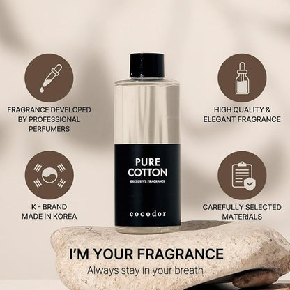 COCODOR Reed Diffuser Oil Refill/Rose Perfume/6.7oz(200ml)/1 Pack/Aroma Therapy, Home Fragrance, Scented Oils, Oils for Reed Diffuser, Office Décor, Decoration