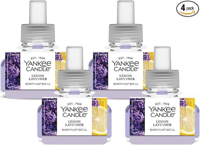 Yankee Candle ScentPlug Refill, Lemon Lavender 0.625 Fl Oz (Pack of 4)
