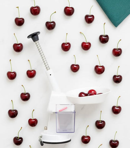 Mrs. Anderson’s Baking Deluxe Cherry Pitter with Suction Base, BPA Free, 11-Inches x 7.5-Inches x 4.5-Inches