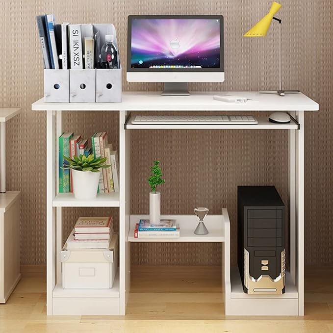 Foldable Desk File Holder Organizer Sturdy Cardboard Magazine Storage Box Document Rack with Blank Label Stickers for Home School Office (15, Marble)