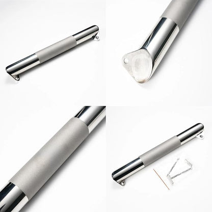 Shower Foot Rest for Shaving Legs, Wall Mounted Brushed Nickel Shower Foot Ledge, Antislip Stainless Steel Bar Foot Ledge for Bathroom