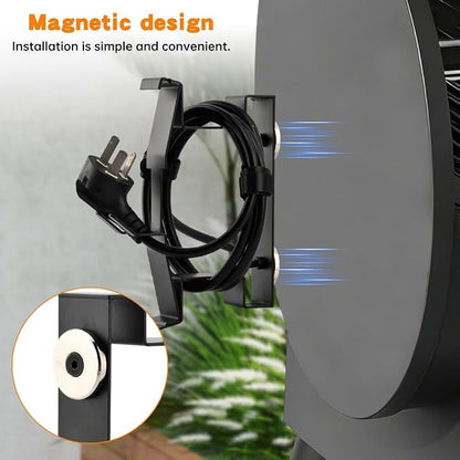 Magnetic Power Cord Organizer with 6 Cable Ties, All-Metal Cable Holder for Most Wood Pellet Smoker Grill Accessories, Magnetic Cord Management