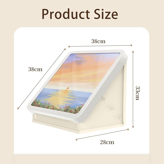 Bathroom Mural Storage Cabinet, 15 * 15in Waterproof Foldable Organizer, No Drill Wall Mounted Shelves with Hooks, Space Saving Decorative Storage Box for Shower, Laundry, Dorm (A)