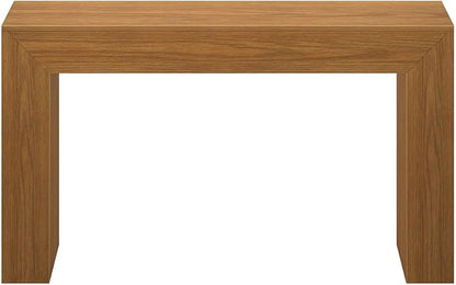 Plank+Beam Grand Console Table, 56 Inch Solid Wood Modern Sofa Table, Narrow Entryway Table for Hallway, Behind The Couch, Living Room, Foyer, Pecan Wirebrush