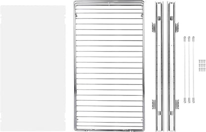 VEVOR 12.5"Wx16.5"Dx3.5"H Pull Out Cabinet Organizer, Heavy Duty Slide Out Pantry Shelves, Chrome-Plated Steel Roll Out Drawers Storage, for Home, Under Sink, 14"Wx17.5"Dx7"H Install Size for Cabinet