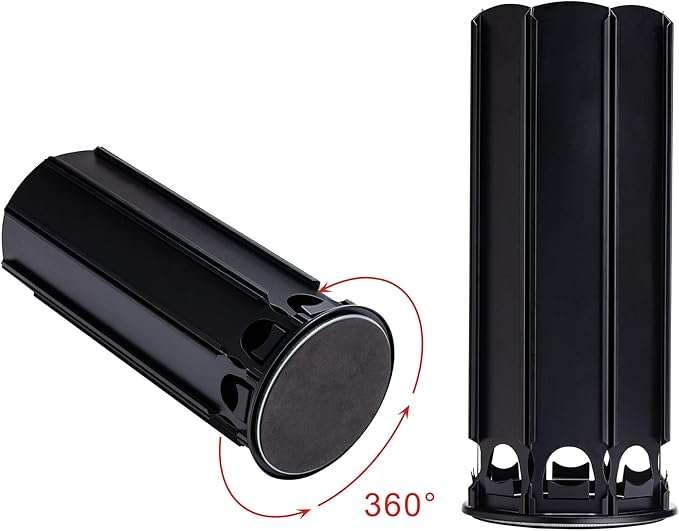 FlagShip Coffee Pod Holder for Nespresso Vertuoline,Rotating Carousel with Extra Top Space Holds 80+ Pods,Prefect fit all size Vertuo Pods,No Assembly Required Black Metal for Nespresso Pod Storage
