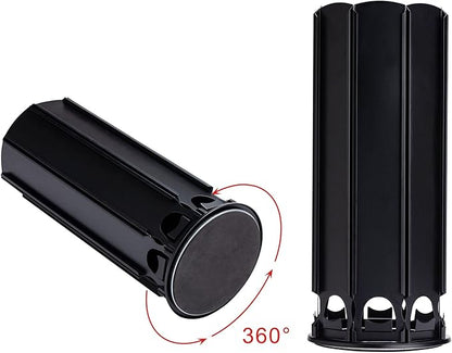 FlagShip Coffee Pod Holder for Nespresso Vertuoline,Rotating Carousel with Extra Top Space Holds 80+ Pods,Prefect fit all size Vertuo Pods,No Assembly Required Black Metal for Nespresso Pod Storage