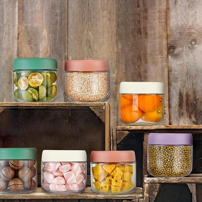 10oz Overnight Oats Containers with Lids - 2 Pack Bulk Airtight Glass Jars Meal Prep Jar for Yogurt Salad, Smoothies, Reusable Full Storage Containers appliance (Leakproof, Dishwasher & Freezer Safe)