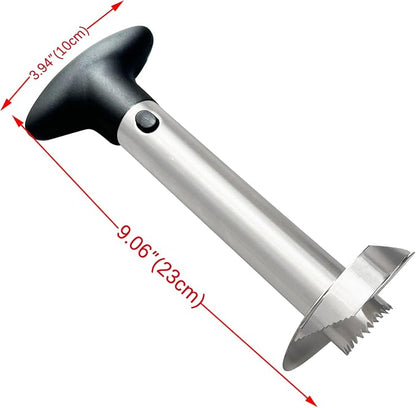 Pineapple Corer & Slicer-Stainless Steel Cutting Tool Pineapple Cutter and Core Remover-Sharp Blades & 3 in 1 Multi Functions