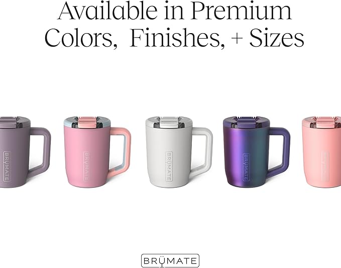 BrüMate Müv - 15oz 100% Leak Proof Insulated Coffee Mug with Handle & Lid - Stainless Steel Coffee Travel Mug - Double Walled Coffee Cup (Kiwi)
