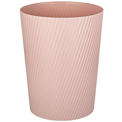 UUJOLY Small Trash Can Wastebasket Garbage Can Container Bins for Bathrooms, Laundry Room, Kitchens, Offices, Kids Rooms, Dorms (Pink)