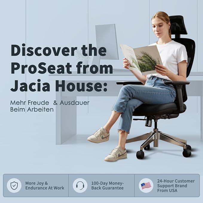 Ergonomic Office Chair Heavy Duty 1600lbs, High Back Desk Chair with 4D Armrests, Dual Back Support, Big & Tall Computer Chair, Sliding Seat, Adjustable Headrest & Lumbar, 135° Reclining (Navy)
