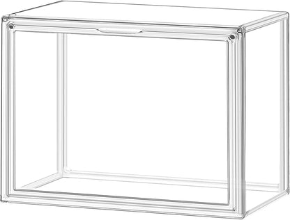 Purse Organizer for Closet 14.1''x 8.6''x10.9 '', 1 Pack Clear Acrylic Display Case for Handbag X-Large Handbag Storage Box with Magnetic Door, Clear Storage Bins for Collectibles, Figurines, Cosmetic