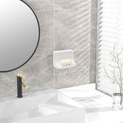 White Vintage Mounted Ceramic Soap Dish for Bathroom Shower Wall,Retro Ceramic Soap Holder Porcelain Soap Dish Holder Tray for Home Bathtub Bathroom Sink Shower Wall Easy to Clean Keep Soap Dish Dry