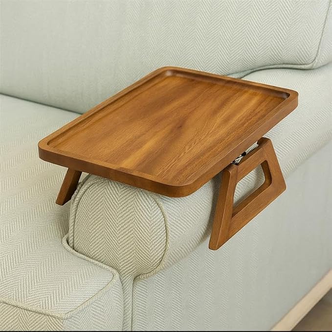 Shamrock Home Trayble Couch Arm Table - Walnut