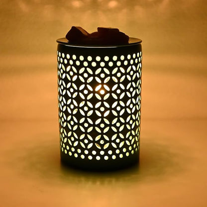 ASAWASA Ceramic Wax Melt Warmer with Timer and 1 pc Silicone Dish,Candle Wax Warmer for Scented Wax & Essential Oils,Ideal Gift for Home Office Kitchen Long Cyan