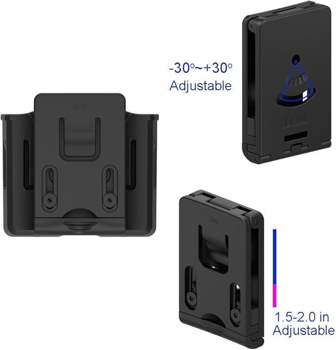 Universal Double Magazine Pouch - Dual Stack Mag Holster with Adjustable Retention for Glock, Sig Sauer, S&W, Beretta, Browning, Taurus, H&K, Springfield, Ruger Pistol Mags