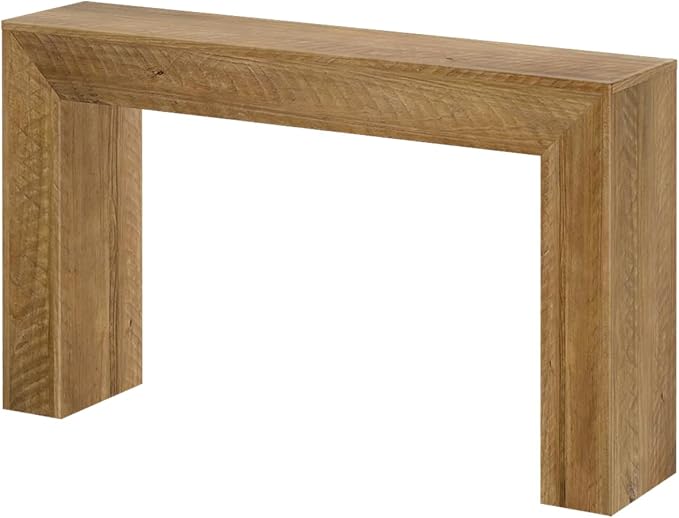 Plank+Beam 56 Inch Camden, Farmhouse Console Table - Solid Pine Wood, Easy Assembly for Living Room or Entryway, Rustic Honey