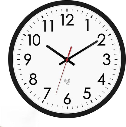 Lumuasky Atomic Wall Clock Analog 12 inch Silent Battery Operated Wall Clocks Modern Clock for Living Room, Office, Home, Bedroom, Kitchen, Bathroom