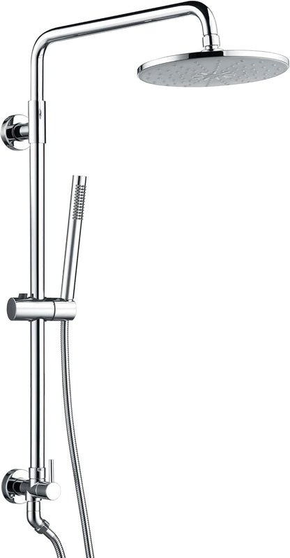 sumerain Retrofit Rain Shower Heads System with 9 Inch Shower Head 2.5GPM, Chrome Finish