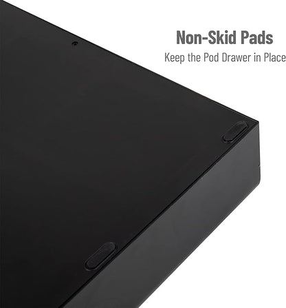 Mind Reader Single Serve Coffee Pod Drawer for 36 Pods, Countertop Organizer, Coffee Station Base, Black
