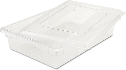 Rubbermaid Commercial Products Polycarbonate Food Storage Box/Tote 8.5 Gallon Clear for Restaurant/Kitchen/Cafeteria