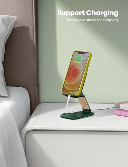 Lamicall Cell Phone Holder, Desk Accessories - Green iPhone Cellphone Stand, Office Desktop Accessories, Office Must Have, Gifts for Desk Decor, Telephone Stand