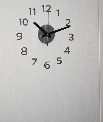 OceeK DIY Wall Clock, Fluorescence Modern Silent Non-Ticking, Battery Operated, 3D Quality Quartz Frameless Wall Closks,8-15" Round