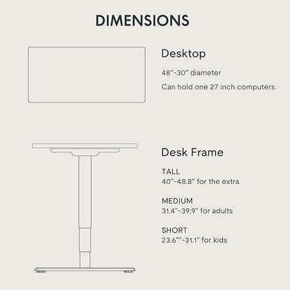 FLEXISPOT E6 3-Stage Dual Motor Electric Standing Desk 48 x 30 Sit Stand Up Desk, Holds 220 lbs, Adjustable Height w/Memory Presets, One-Piece Brown Wood Grain Desktop & Black Frame, Ships in 2 Boxes