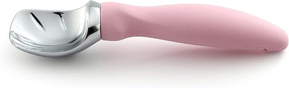 Spring Chef Ice Cream Scoop with Soft Grip Handle, Professional Heavy Duty Sturdy Scooper, Premium Kitchen Tool for Cookie Dough, Gelato, Sorbet, Pink Lemonade