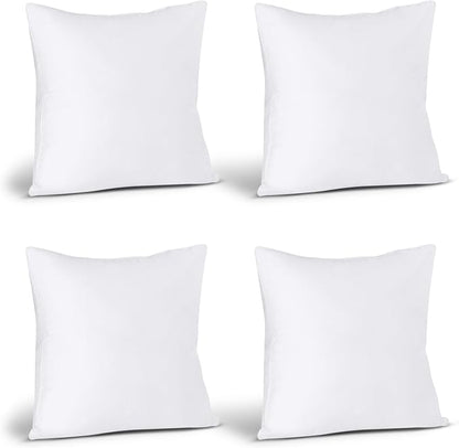 Utopia Bedding Throw Pillows Insert (Pack of 4, White) - 28 x 28 Inches Bed and Couch Pillows - Indoor Decorative Pillow