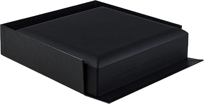 Allure - 2 Pack, Large Necklace Boxes With LED Light, Square Shaped, Elegant Diamond Necklace Case, For Unique Proposal, Engagement Or Wedding, 2 Pack, Black Velvet Interior Jewelry Display Gift Box.
