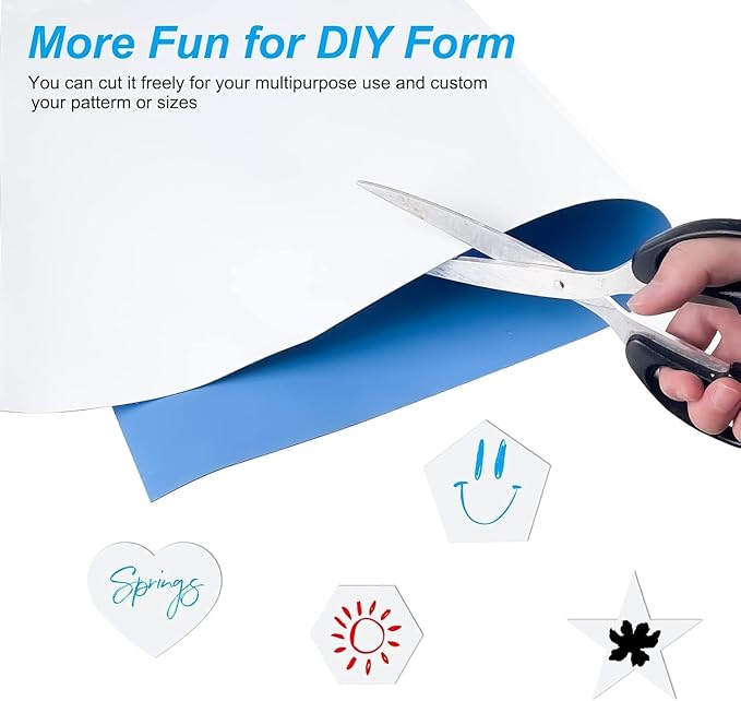 Magnetic Whiteboard Contact Paper, 47" x 60" Stick on Magnetic Dry Erase White Board Sticker on Wall, Easy to Write for Drawing, School, Office, Kitchen Fridge