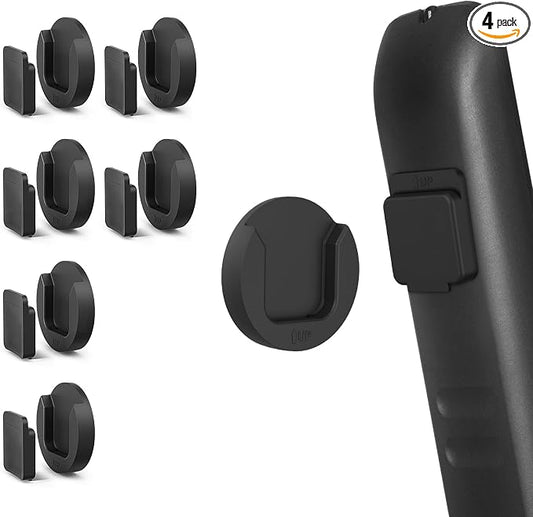 YYILIS Magnetic Remote Control Holder Wall Mount, Self-Adhesive Bedside Caddy for TV Backside/Bedroom/Office/RV Home Organizer Storage (Black 6)