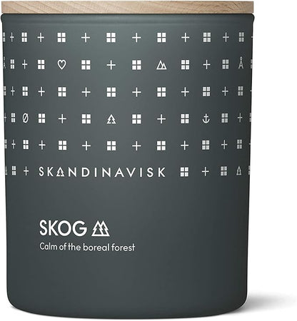 Skandinavisk Skog 'Forest' Mini Scented Candle. Fragrance Notes: Pine Needles and Fir Cones, Birch Sap and Lily of The Valley. 2.3 oz.