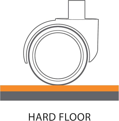 Staples Office Chair Mat, Clear Floor Mats with Lip, Hard Floors, Textured Underside, Extended Under-Desk Coverage, 48 x 36 Inch, Smooth Glide