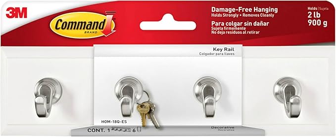 Command HOM-18Q-ES Key Rail, 0, Quartz