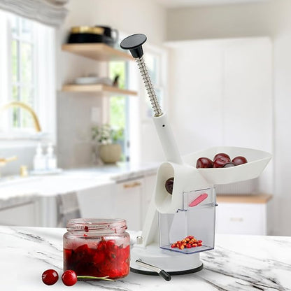 Mrs. Anderson’s Baking Deluxe Cherry Pitter with Suction Base, BPA Free, 11-Inches x 7.5-Inches x 4.5-Inches