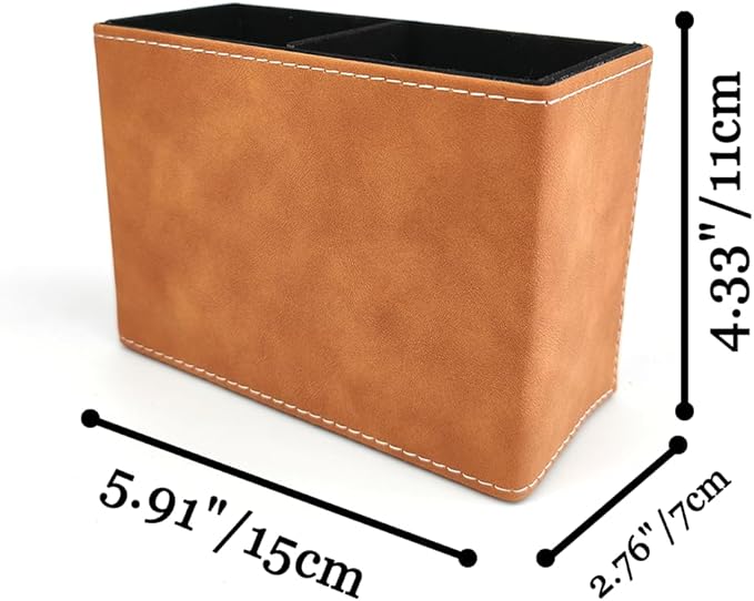 Pen Pencil Holder Cup Container Leather Desk Organizer Stand Decor Brush Scissor Holder Decoration Office Desk Home School