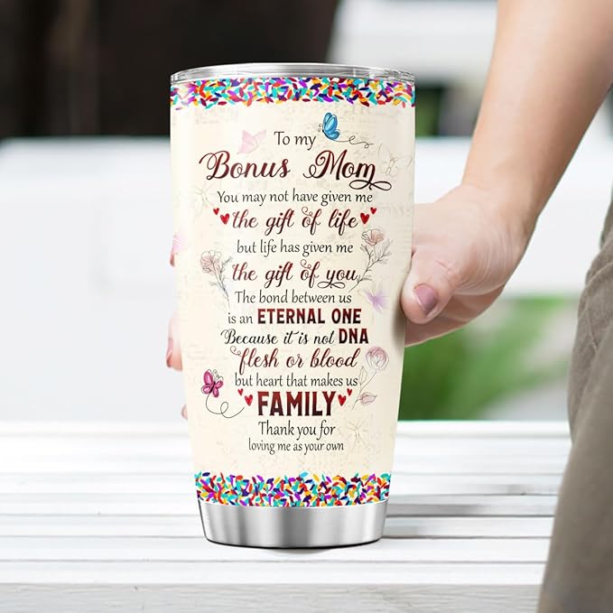 Mom Gifts, Tumblers Mothers Mother Women Coffee Ever Handle Mama Day Cups Insulated Funny For, Tumbler 20 Oz With Lid And Straw, Best Bonus Mom