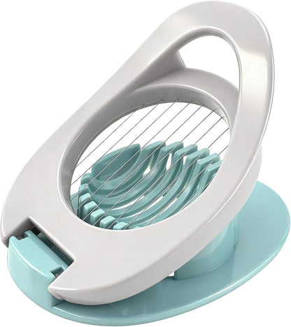 BlingKingdom Egg Slicer Easy to Clean Egg Cutter with Stainless Steel Wire for Kitchen Soft Fruit, Strawberrys kiwis Sandwiches Salads