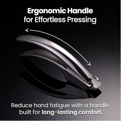 Lifetime Replacement Garlic Press Stainless Steel No Need to Peel, Detachable Handle for Fine Mincing-Premium Garlic Mincer Tool, Rust-Proof, Easy to Clean, Dishwasher Safe Garlic Crusher