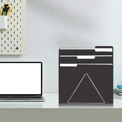 File Folder, RAZCC 100 Pack 1/3 Cut Tab File Folders Letter Size, Black Folders for Dcouments, Folders with Tab Great for Organizing and Easy File Storage