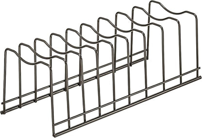 Pot Lid Organizer, Pot Lid Rack Holder, Rest Cutting Board, Bakeware, Pots & Pans, Serving Trays, Reusable Containers in Cabinet Pantry, Stainless Steel