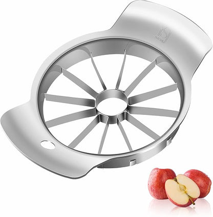Supercenter Apple Cutter, Apple Corer and Slicer - 4.72 Inch Apple Slicer | Stainless Steel Apple Corer Tool with 12 Super Sharp Blades, lightweight Apple Slicer and Corer & Dishwasher Safe