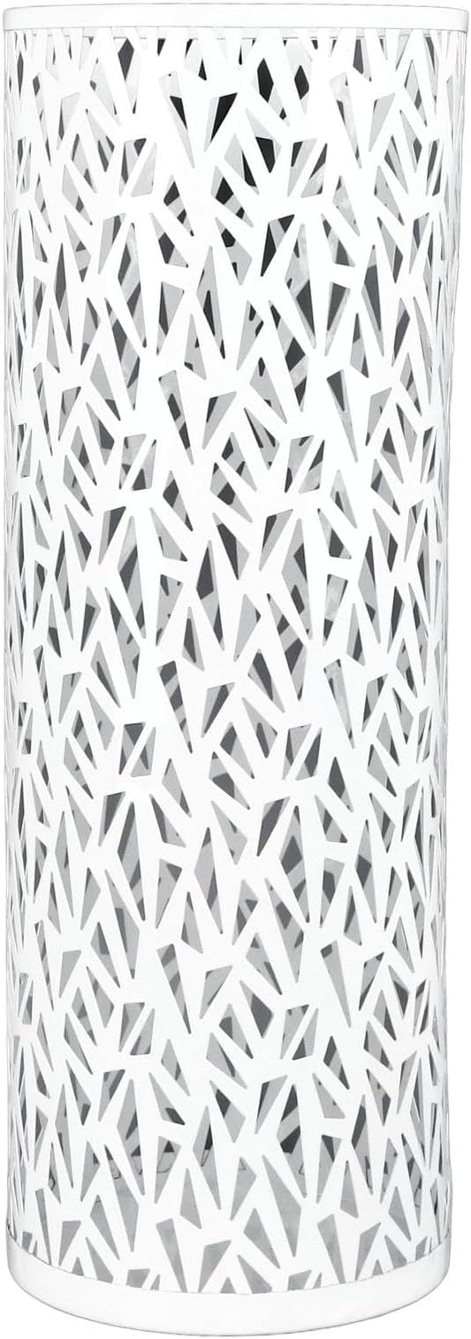Umbrella Stand Rack for Entryway, Metal Hollowed Freestanding Umbrella Holder, Rain Collection Umbrella Organizer Bin for Can Walking Stick, Home Office Decor, Small