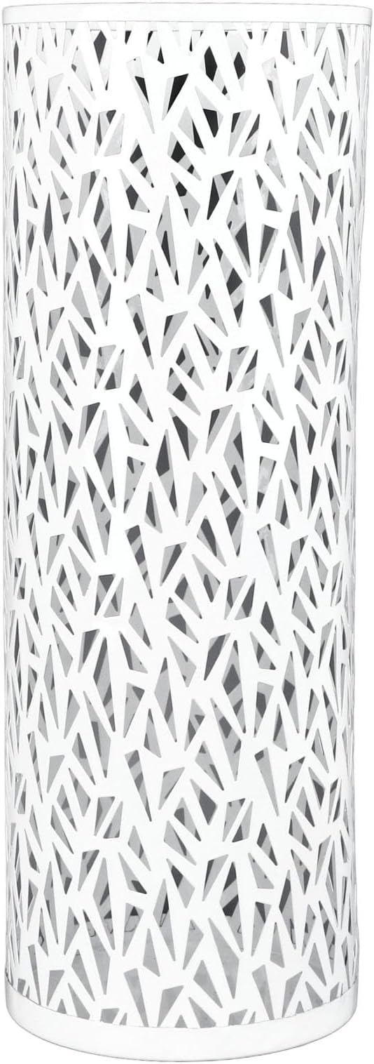 Umbrella Stand Rack for Entryway Metal Hollowed Freestanding Round Umbrella Holder Organizer Bin for Home Hotel Office Decor (Medium)