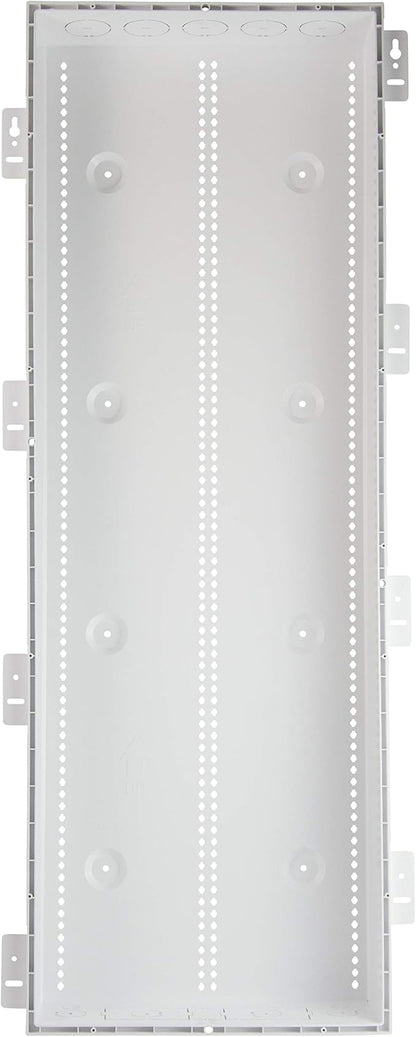 Legrand - OnQ 42 Inch Media Enclosure, Wifi Electrical Box, Cable Management Box for Distribution of Networking Service, Recessed Media Box Lets Signal Through, White, ENP4250-NA